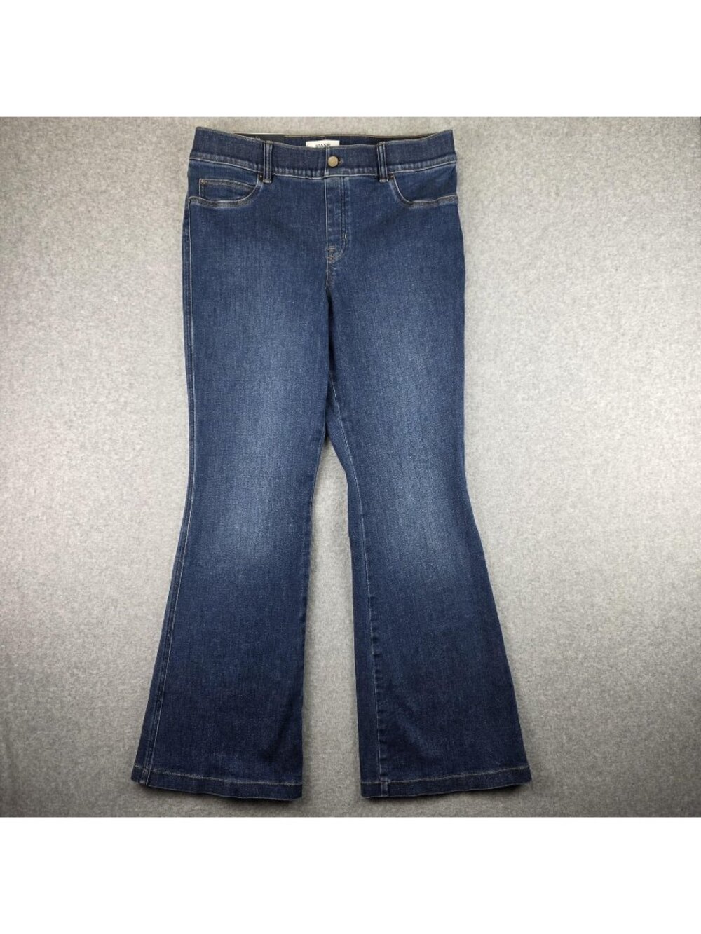 SPANX Flare Jeans Womens XL Petite NWT Vintage Indigo High Rise Pull On Stretch